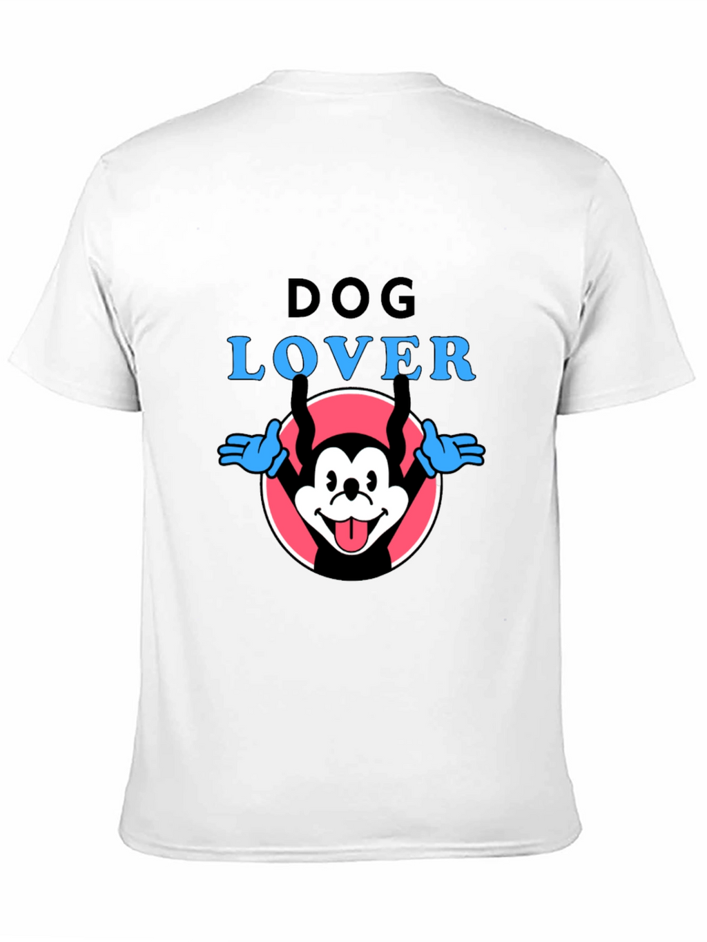 Dog Lover Graphic Tee - Cartoon Dog Design