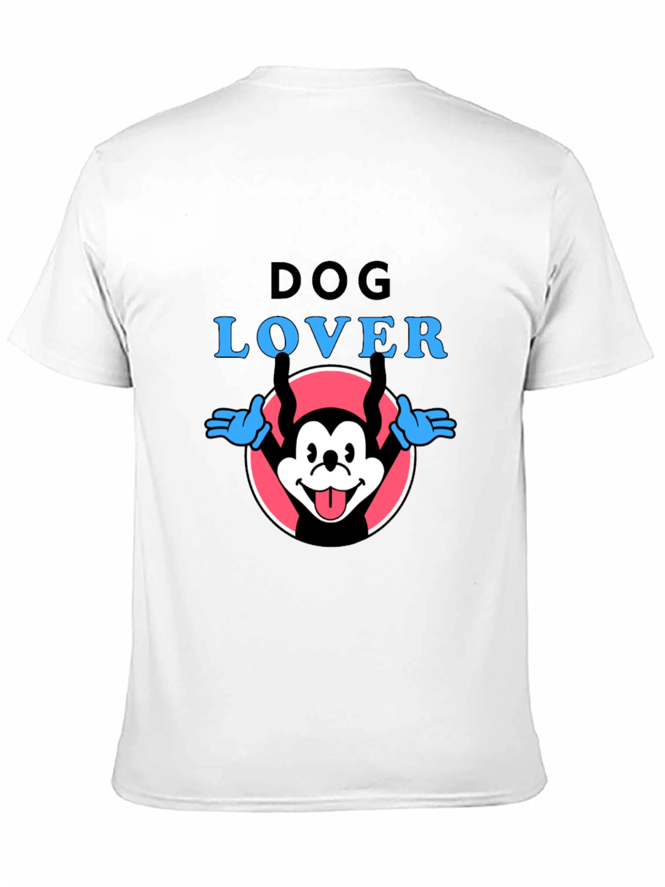 Dog Lover Graphic Tee - Cartoon Dog Design
