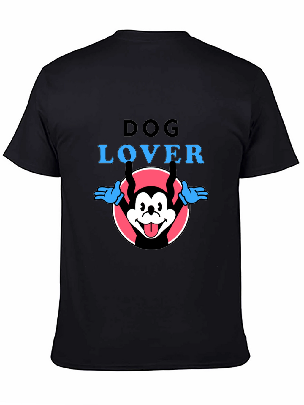 Dog Lover Graphic Tee - Cartoon Dog Design