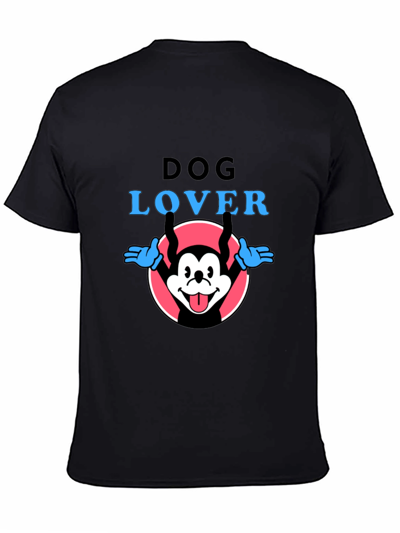 Dog Lover Graphic Tee - Cartoon Dog Design