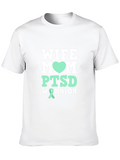 Wife Mom PTSD Warrior Graphic T-Shirt