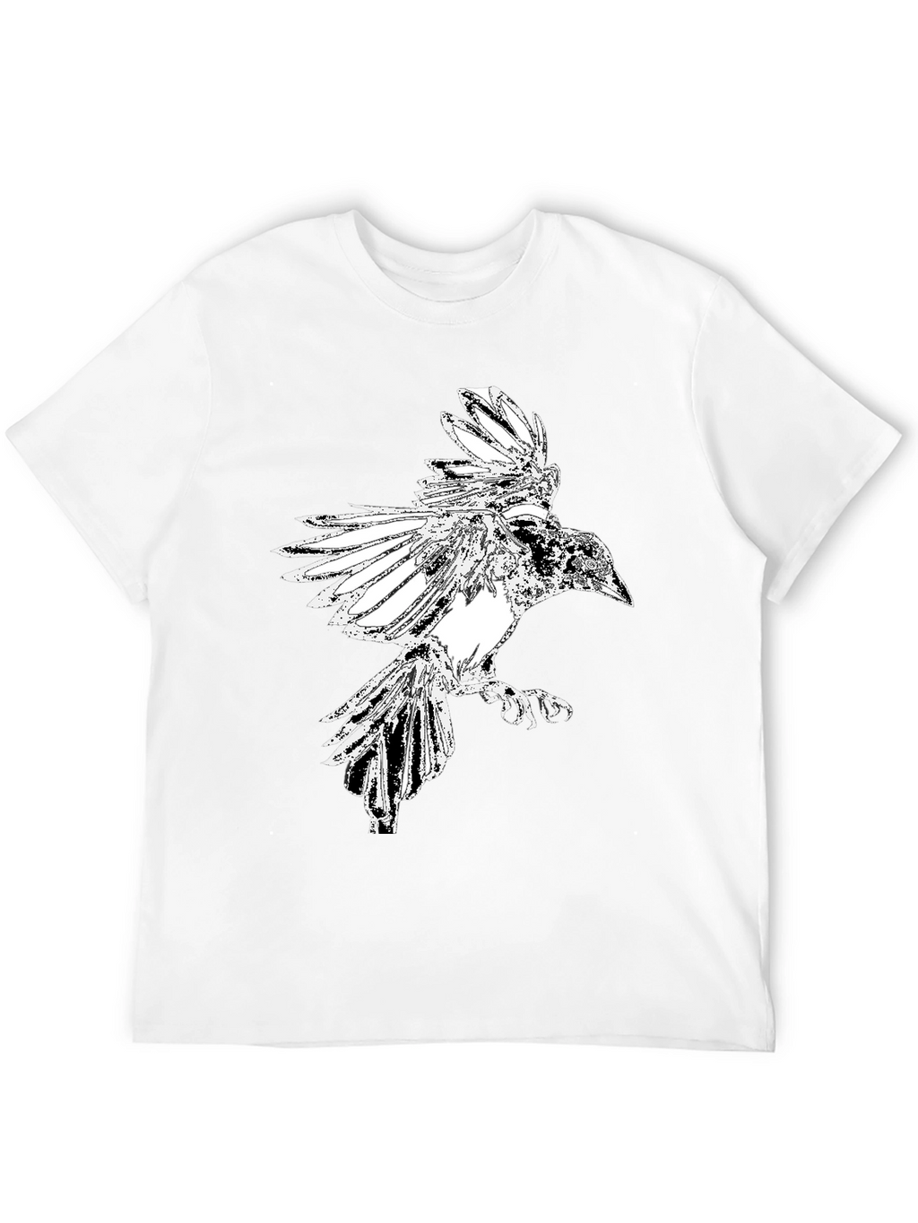 Raven Graphic Black T-Shirt