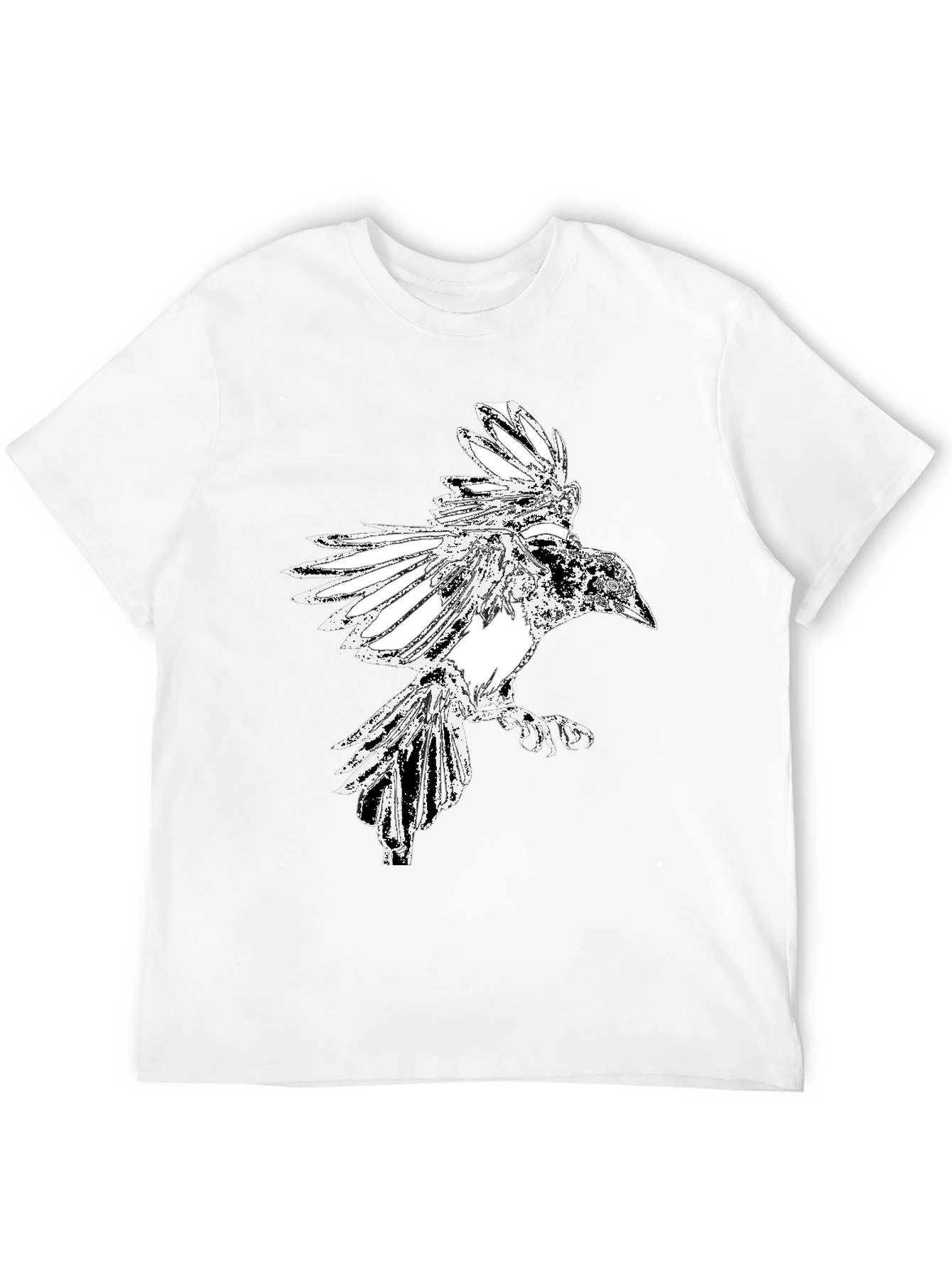Raven Graphic Black T-Shirt