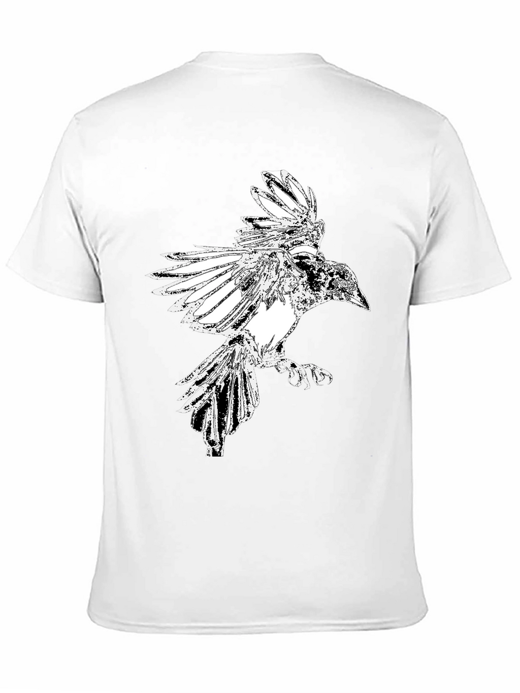 Raven Graphic Black T-Shirt