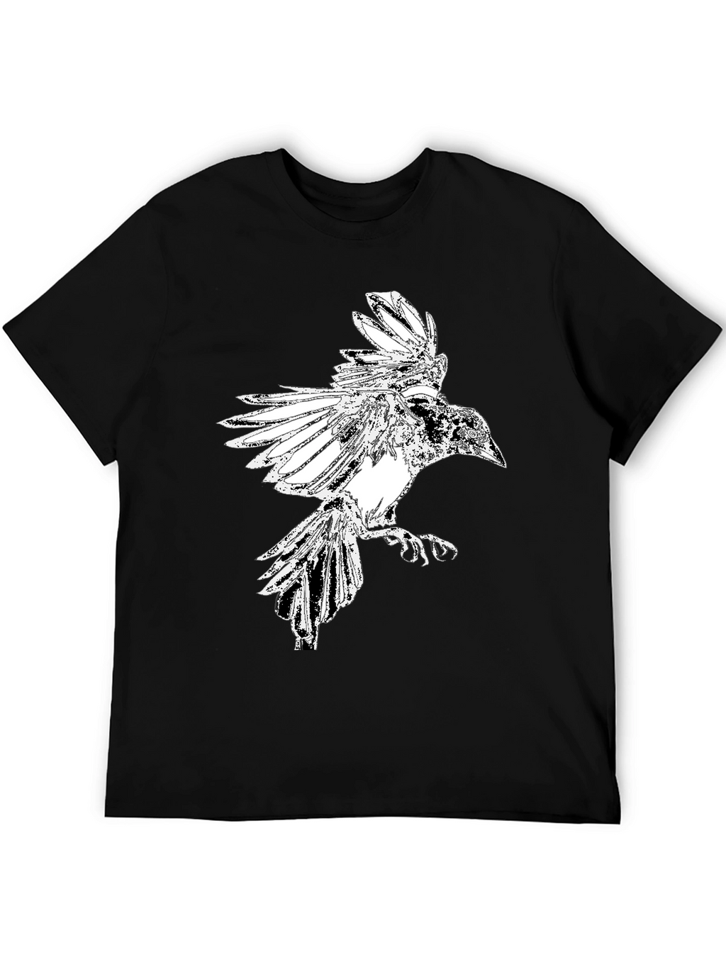 Raven Graphic Black T-Shirt
