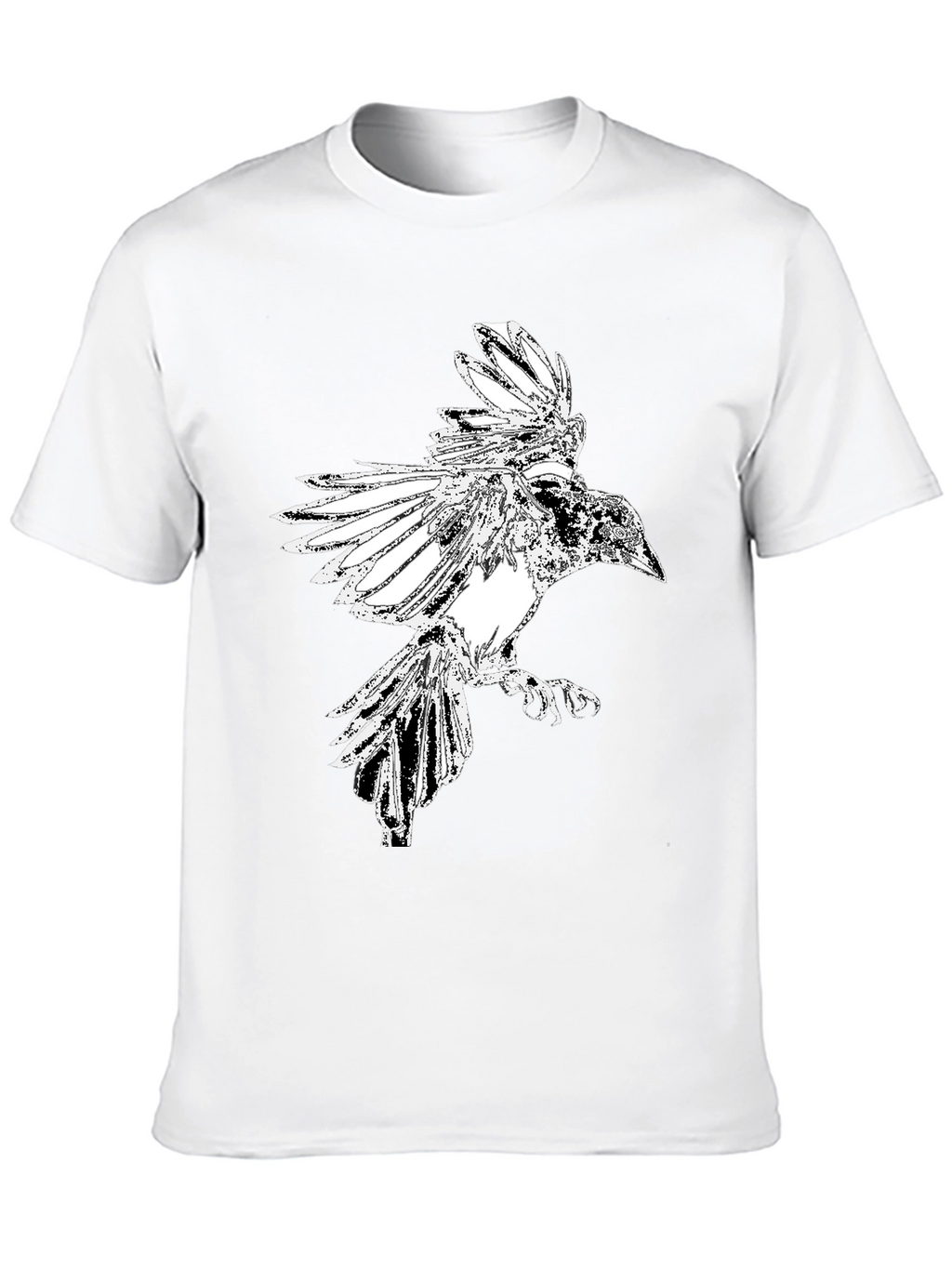 Raven Graphic Black T-Shirt