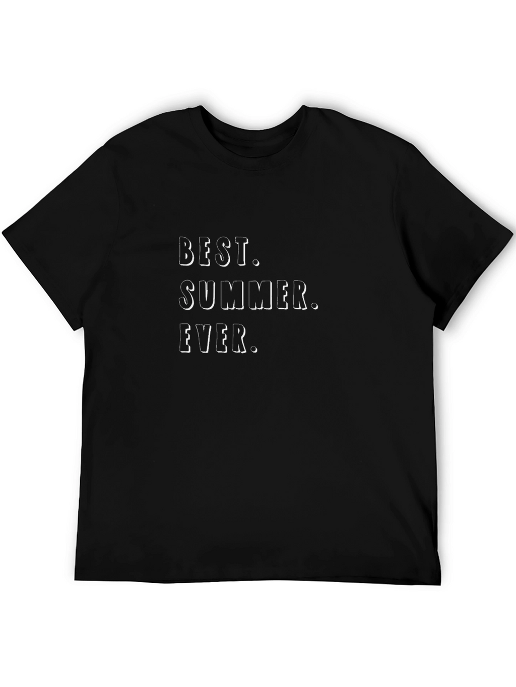 Best Summer Ever Graphic T-Shirt - Stylish Black Tee