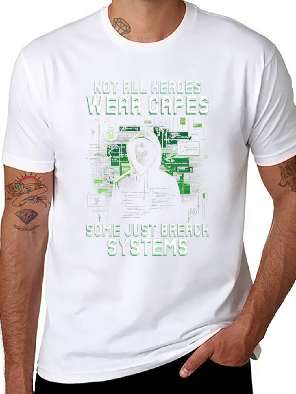 Not All Heroes Wear Capes Breach Systems T-Shirt