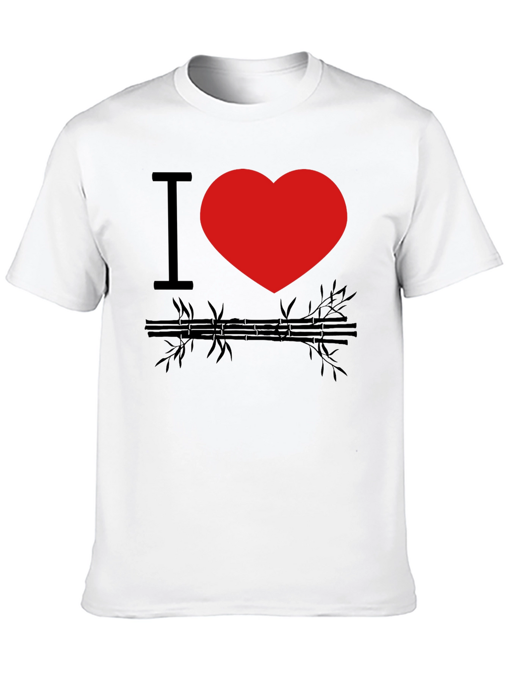 I Heart Bamboo Black Graphic Tee