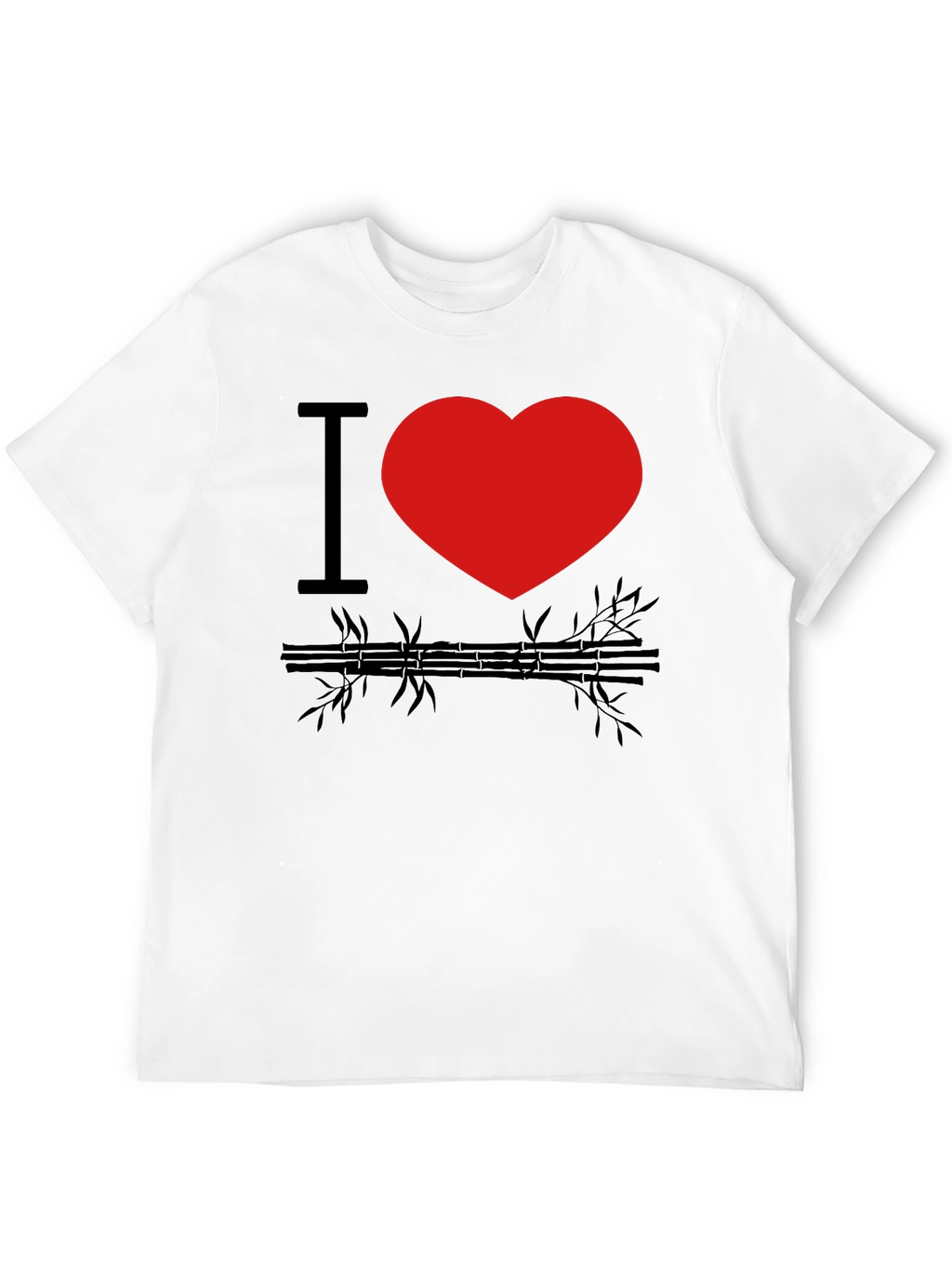 I Heart Bamboo Black Graphic Tee