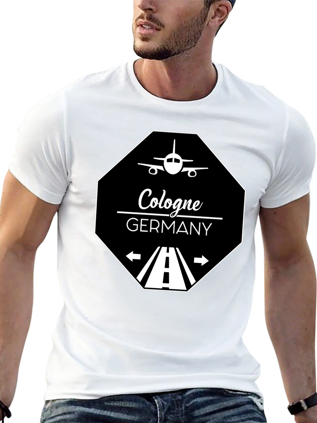 Cologne Germany T-Shirt - Aviation Runway Design