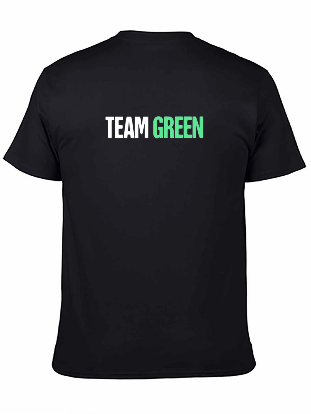 Team Green Graphic Tee - Black Cotton Blend