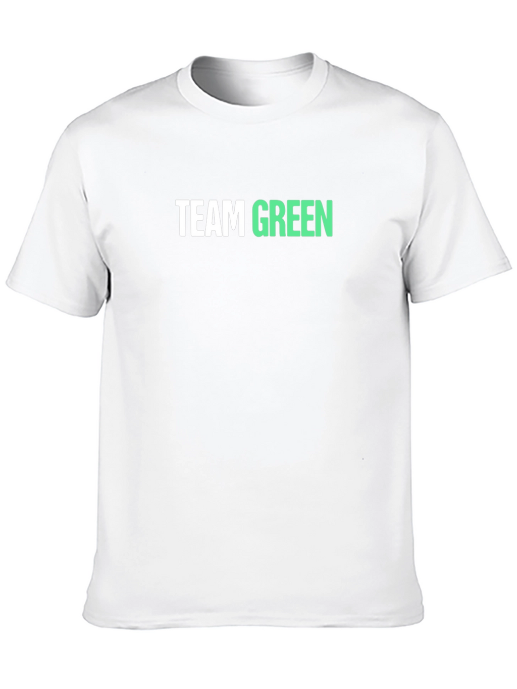 Team Green Graphic Tee - Black Cotton Blend