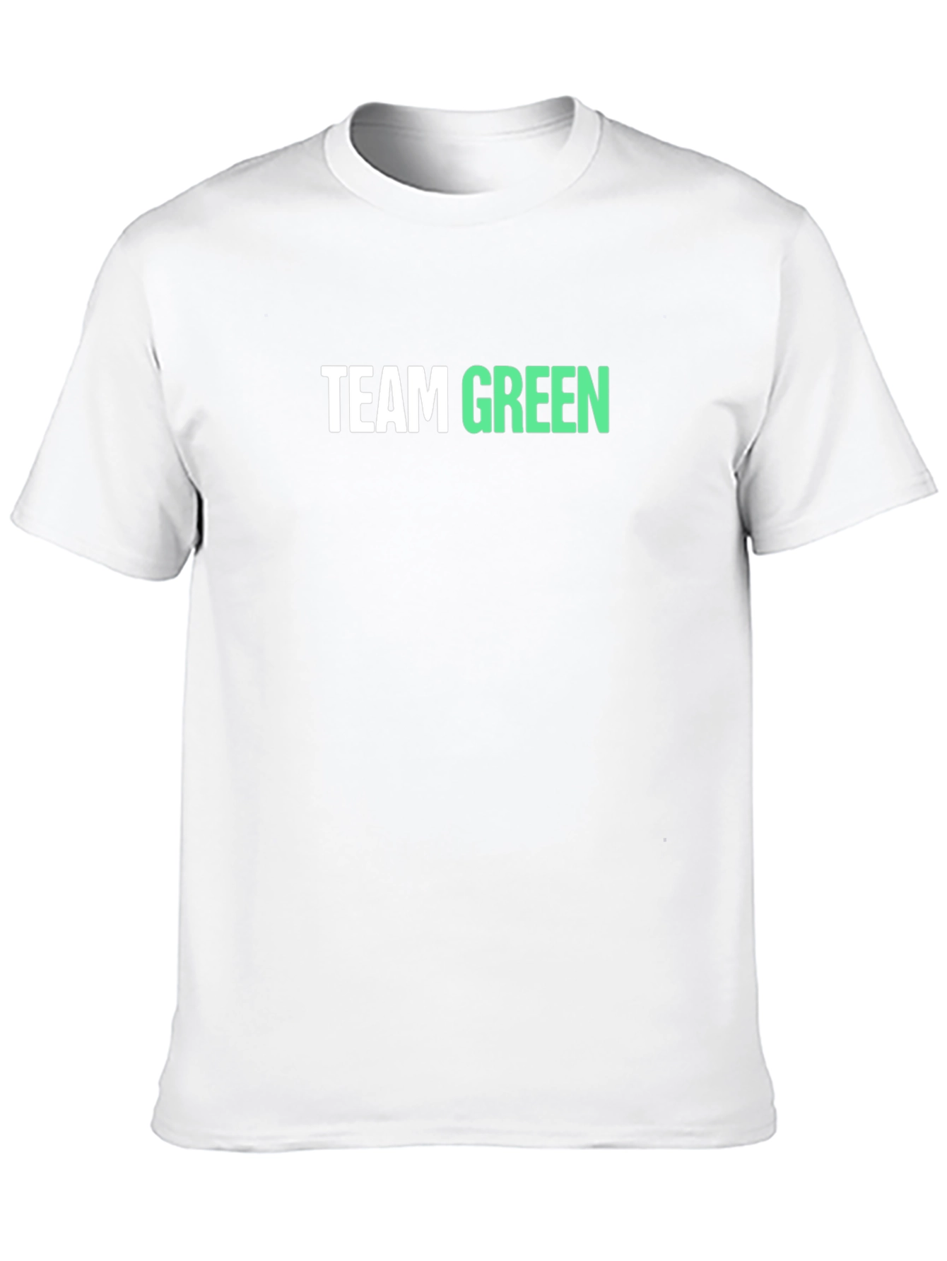 Team Green Graphic Tee - Black Cotton Blend