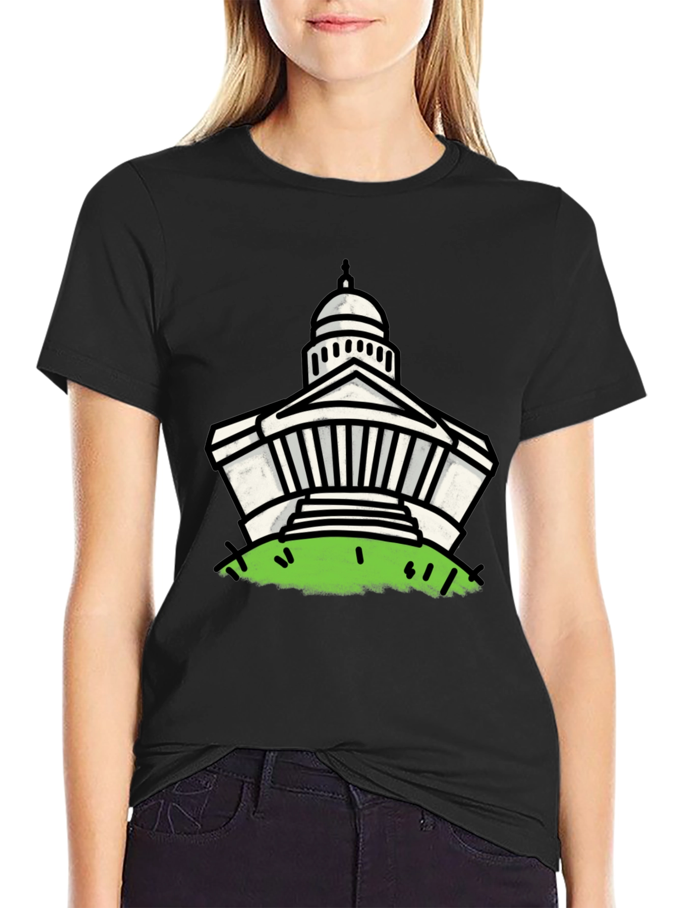 Capitol Building Graphic Print Tee