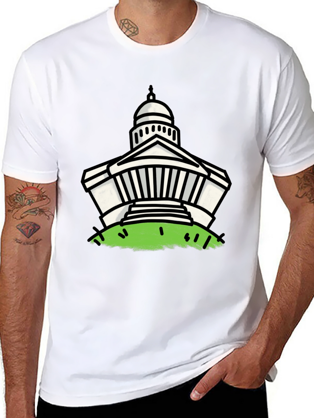 Capitol Building Graphic Print Tee