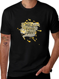 We Love Bees Black Graphic T-Shirt