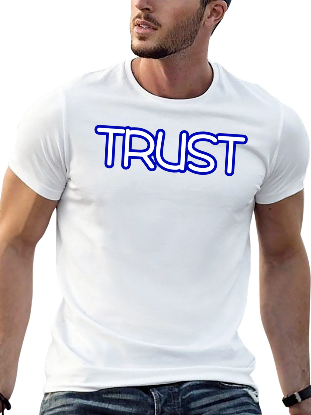 Trust Graphic Tee - Soft Cotton Crew Neck T-Shirt