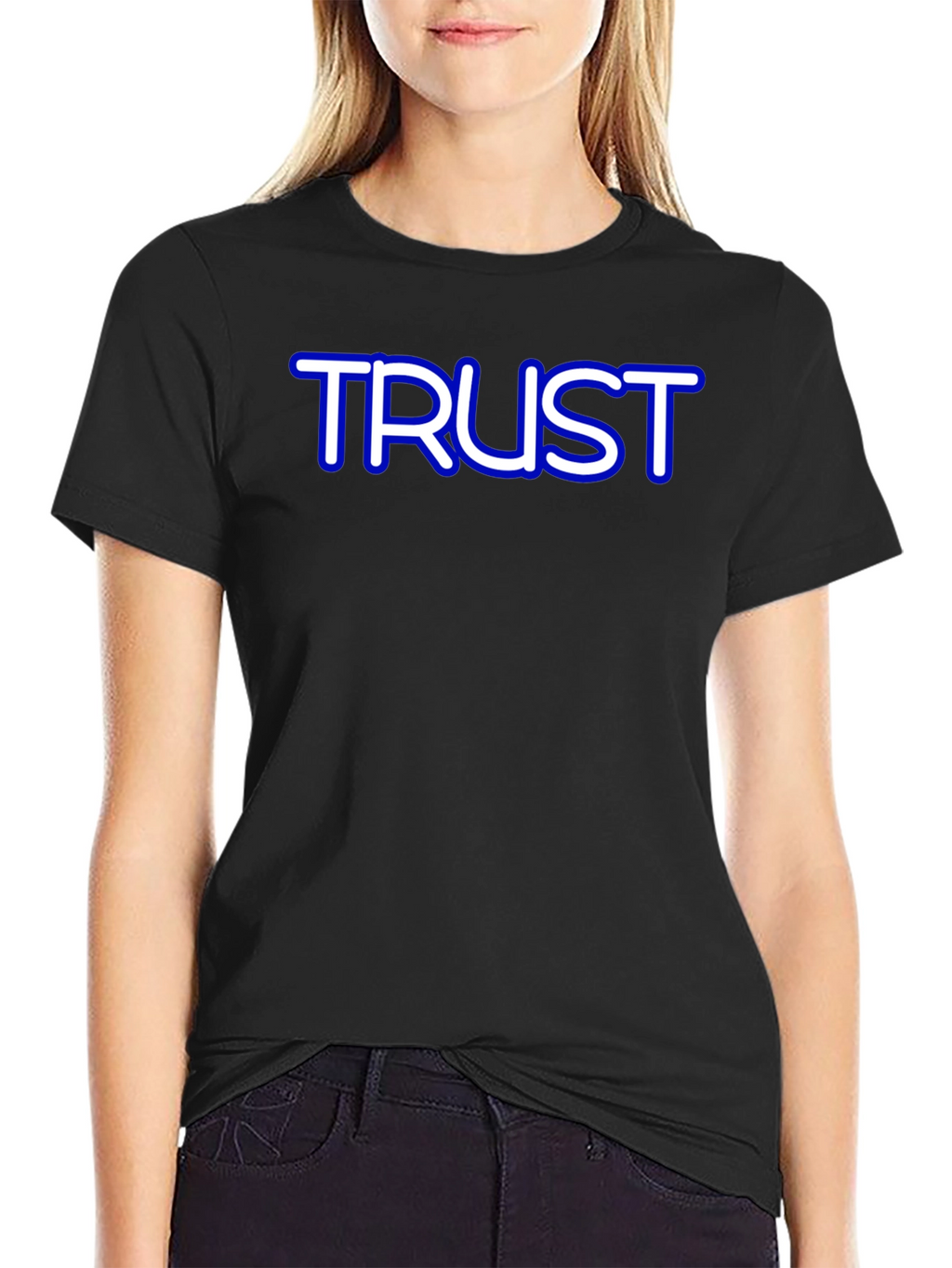 Trust Graphic Tee - Soft Cotton Crew Neck T-Shirt