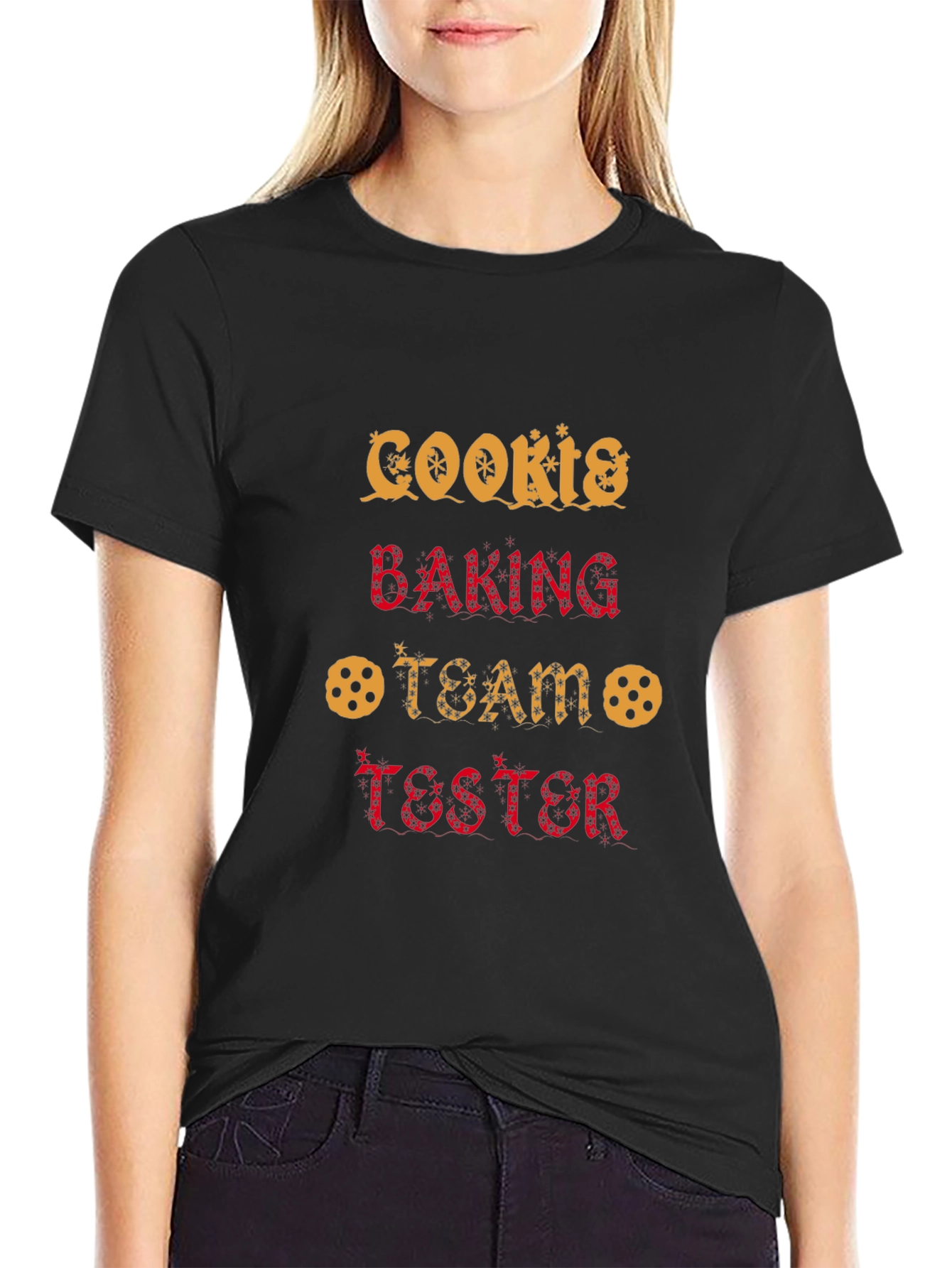 Cookies Baking Team Tester T-Shirt - Black