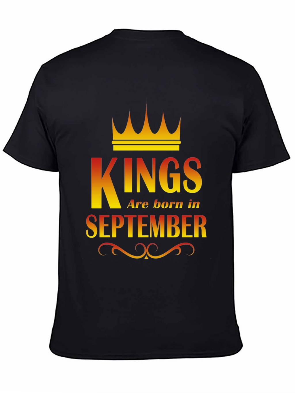 Kings Are Born In September Graphic T-Shirt