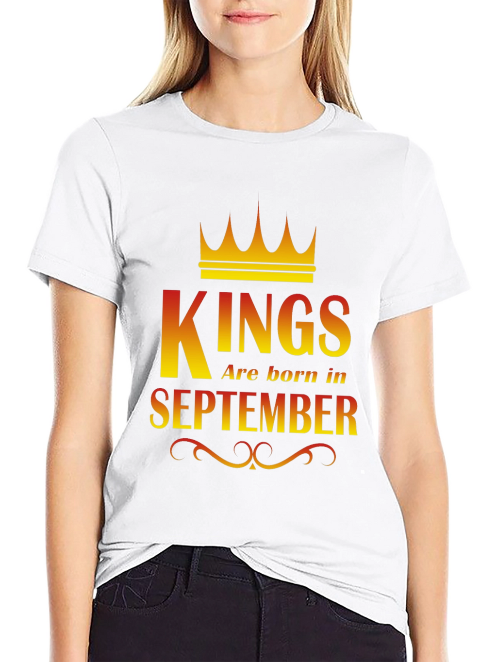 Kings Are Born In September Graphic T-Shirt
