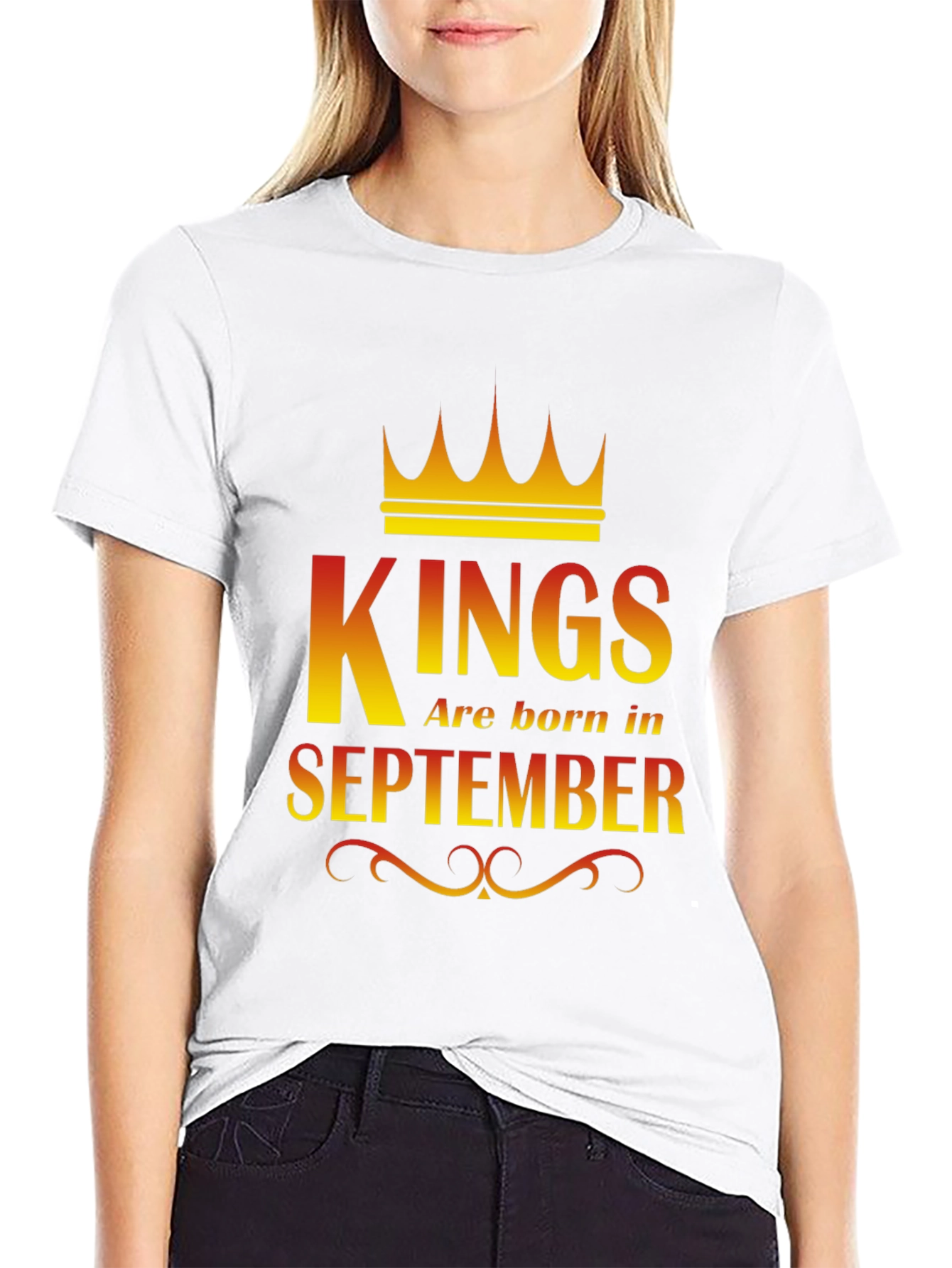 Kings Are Born In September Graphic T-Shirt