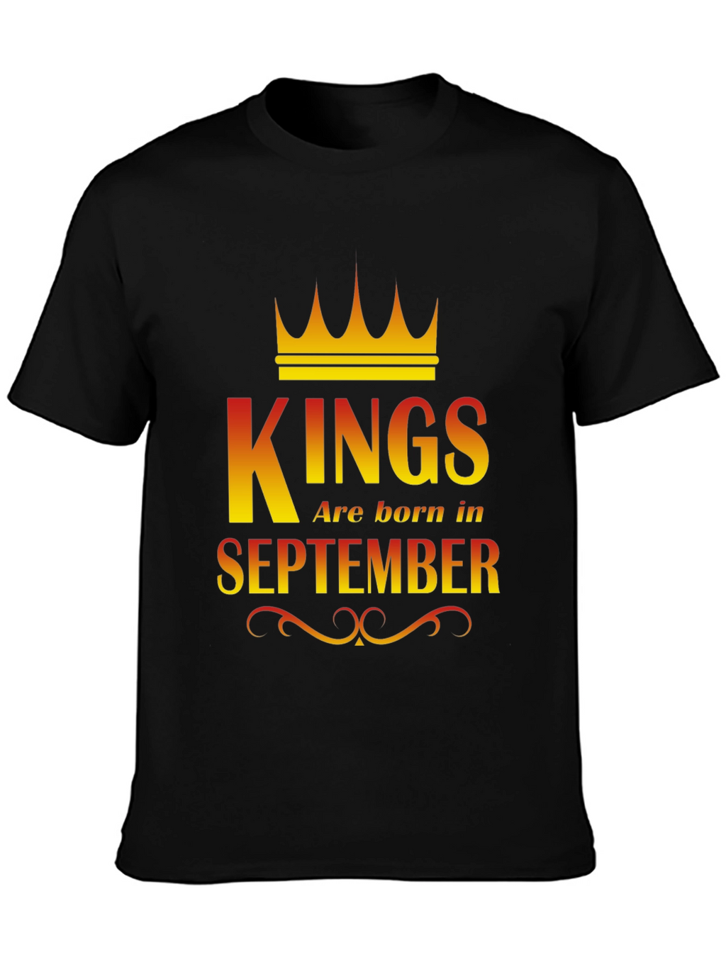Kings Are Born In September Graphic T-Shirt
