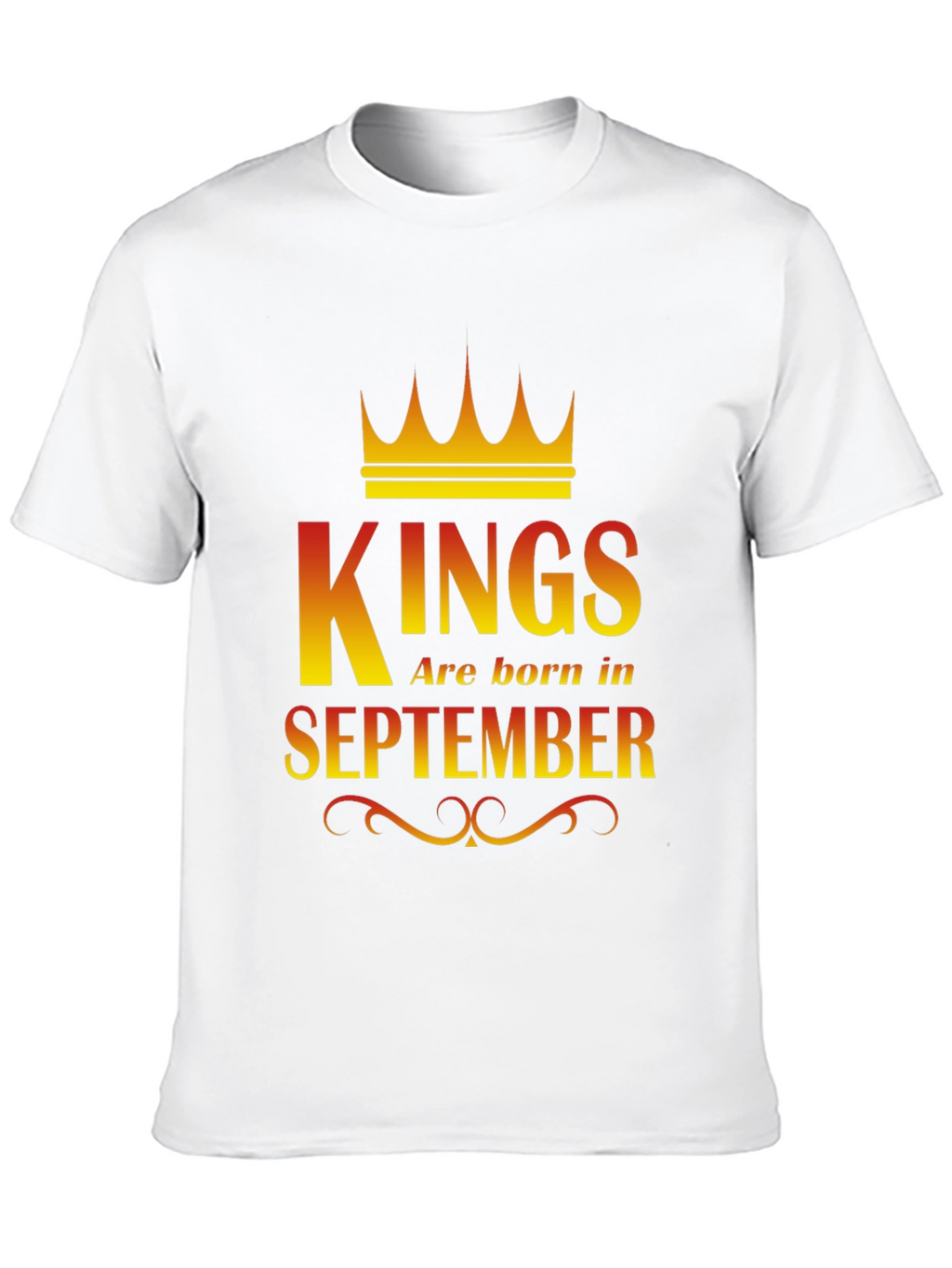 Kings Are Born In September Graphic T-Shirt