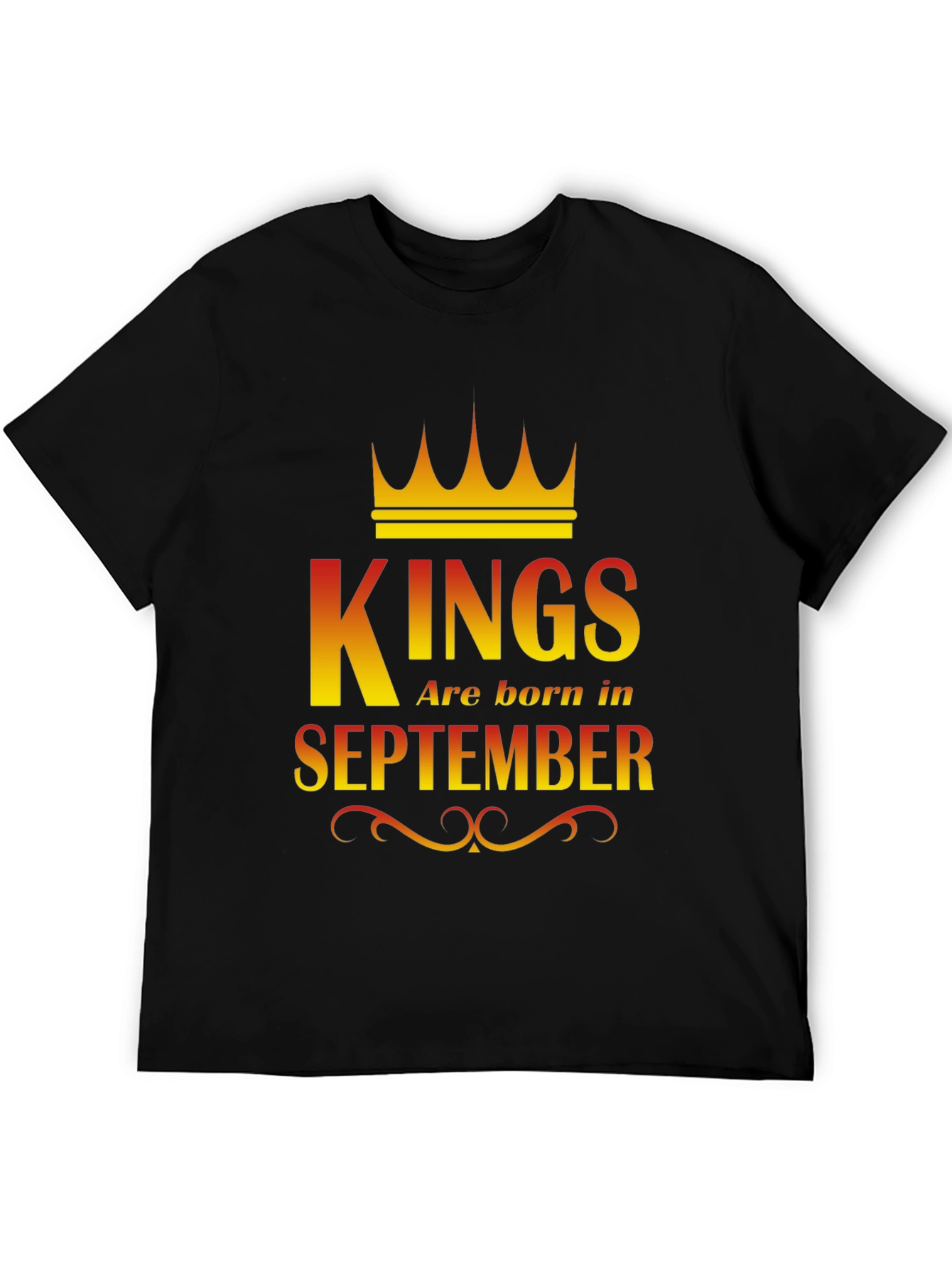 Kings Are Born In September Graphic T-Shirt