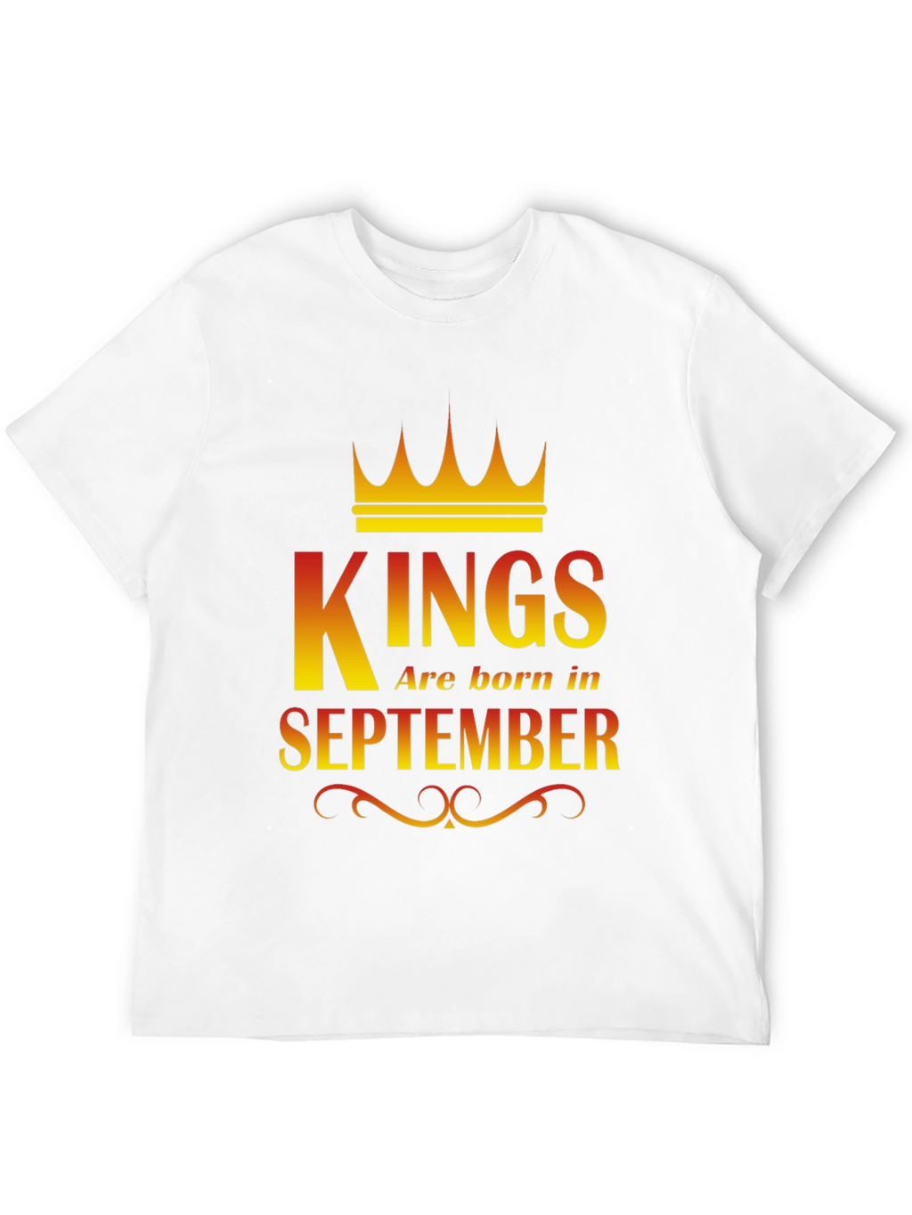 Kings Are Born In September Graphic T-Shirt