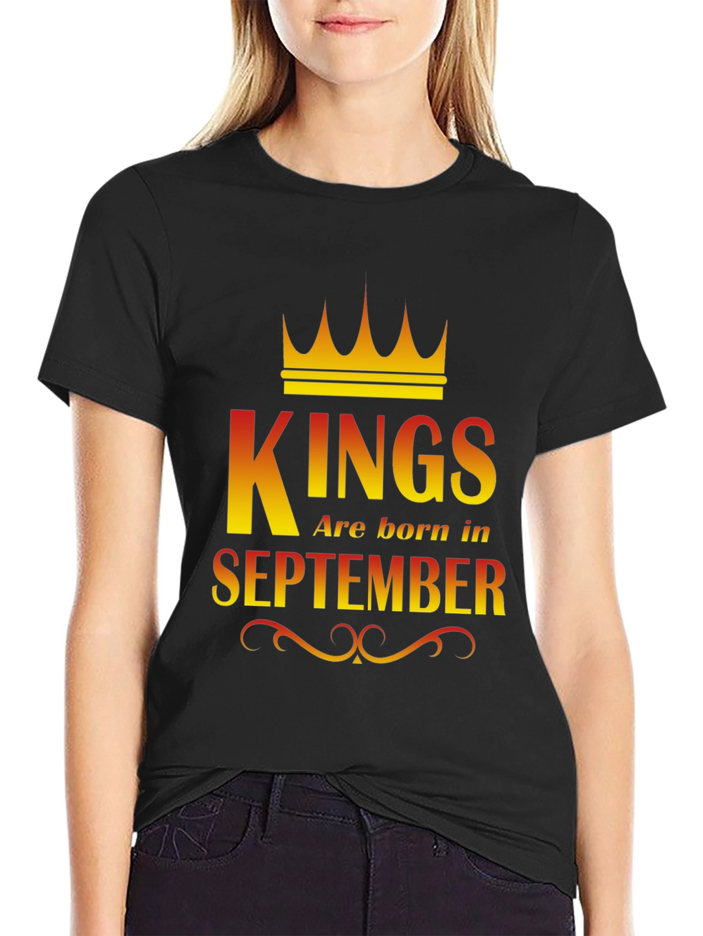 Kings Are Born In September Graphic T-Shirt