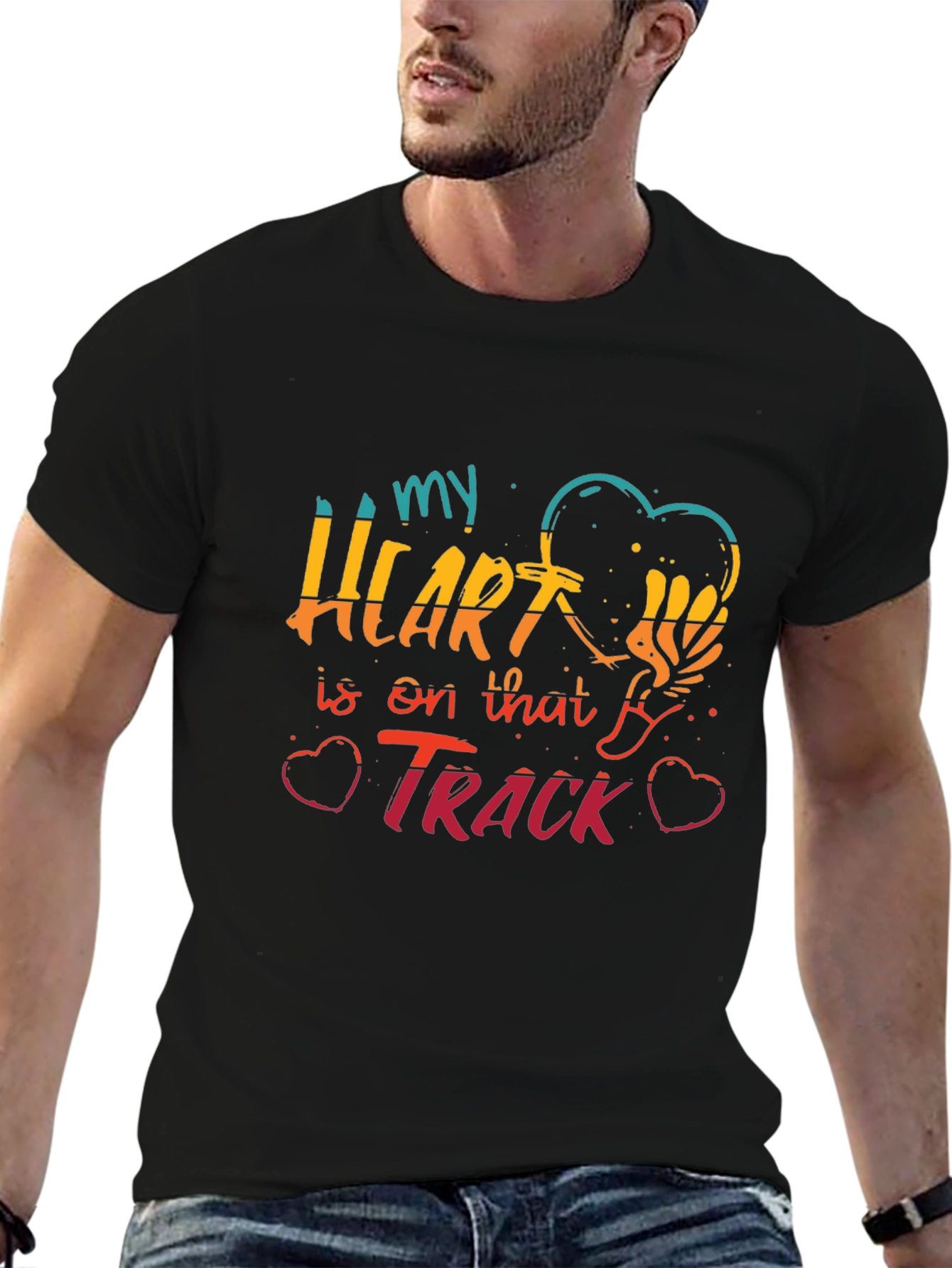 My Heart Is On That Track Graphic Tee