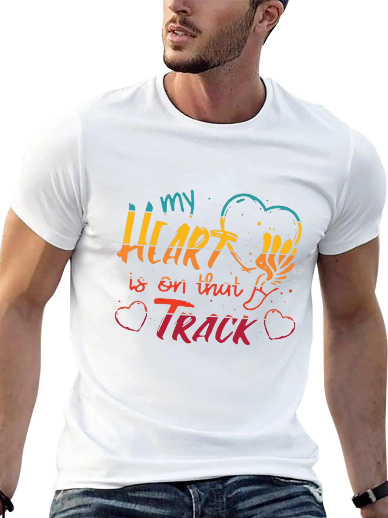 My Heart Is On That Track Graphic Tee