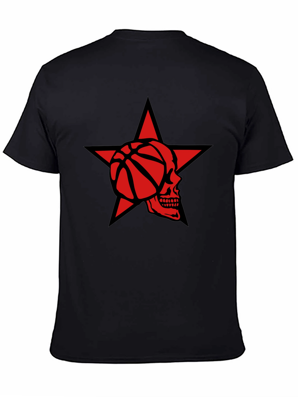 Star Skull Basketball Graphic Tee