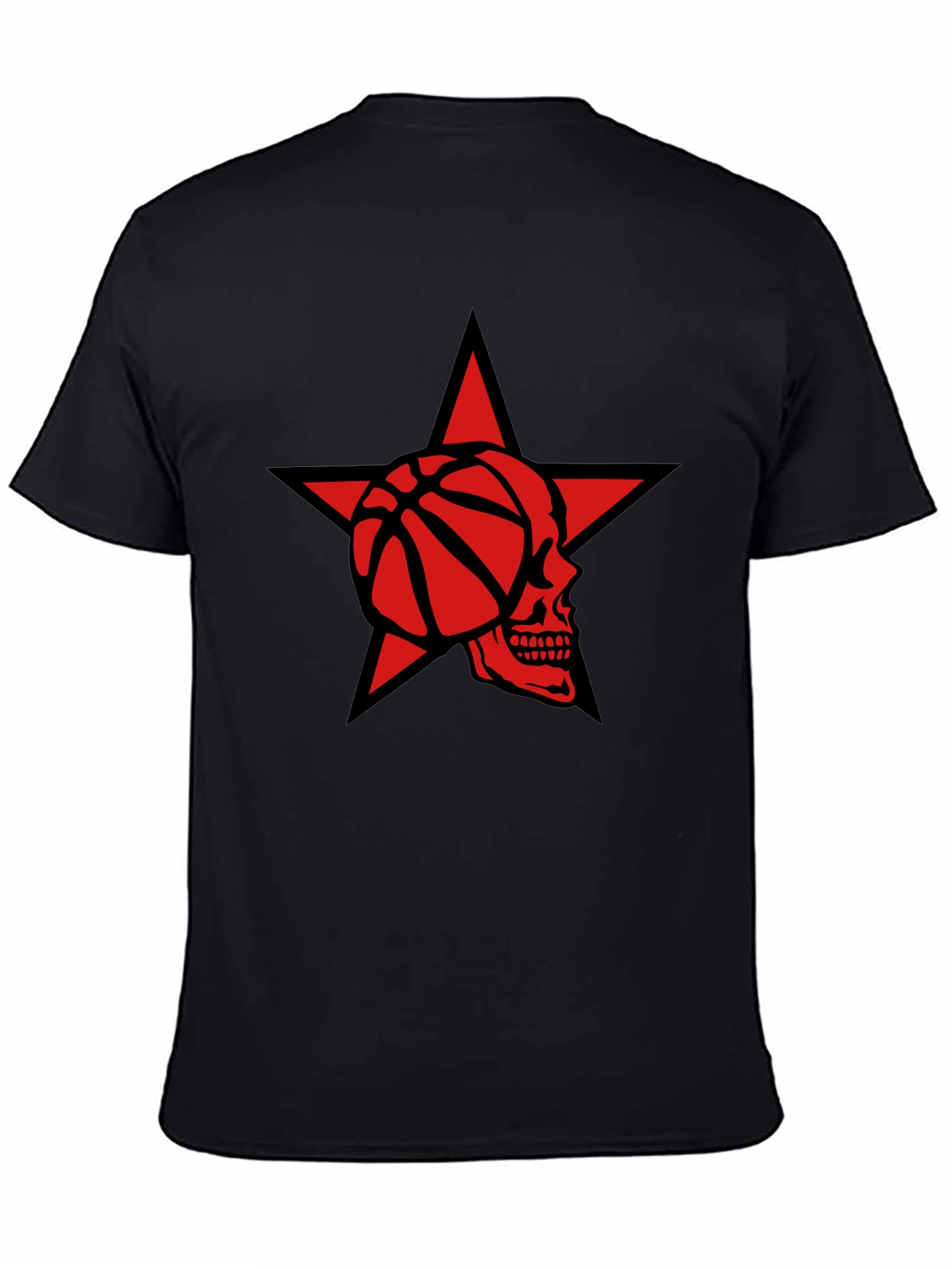 Star Skull Basketball Graphic Tee