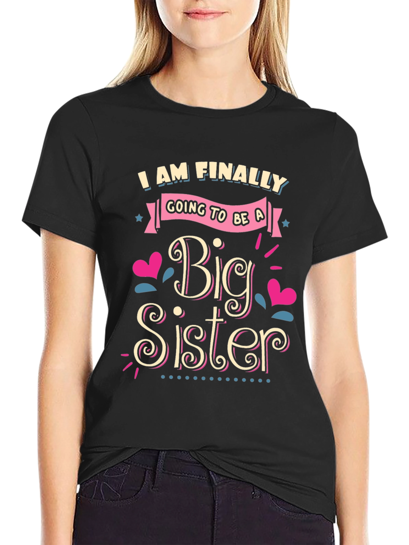 Big Sister T-Shirt - Expecting Announcement Tee