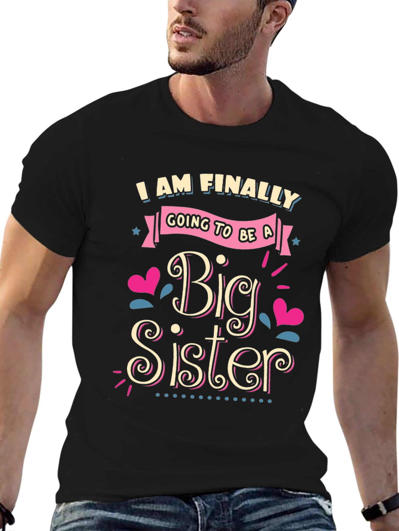 Big Sister T-Shirt - Expecting Announcement Tee
