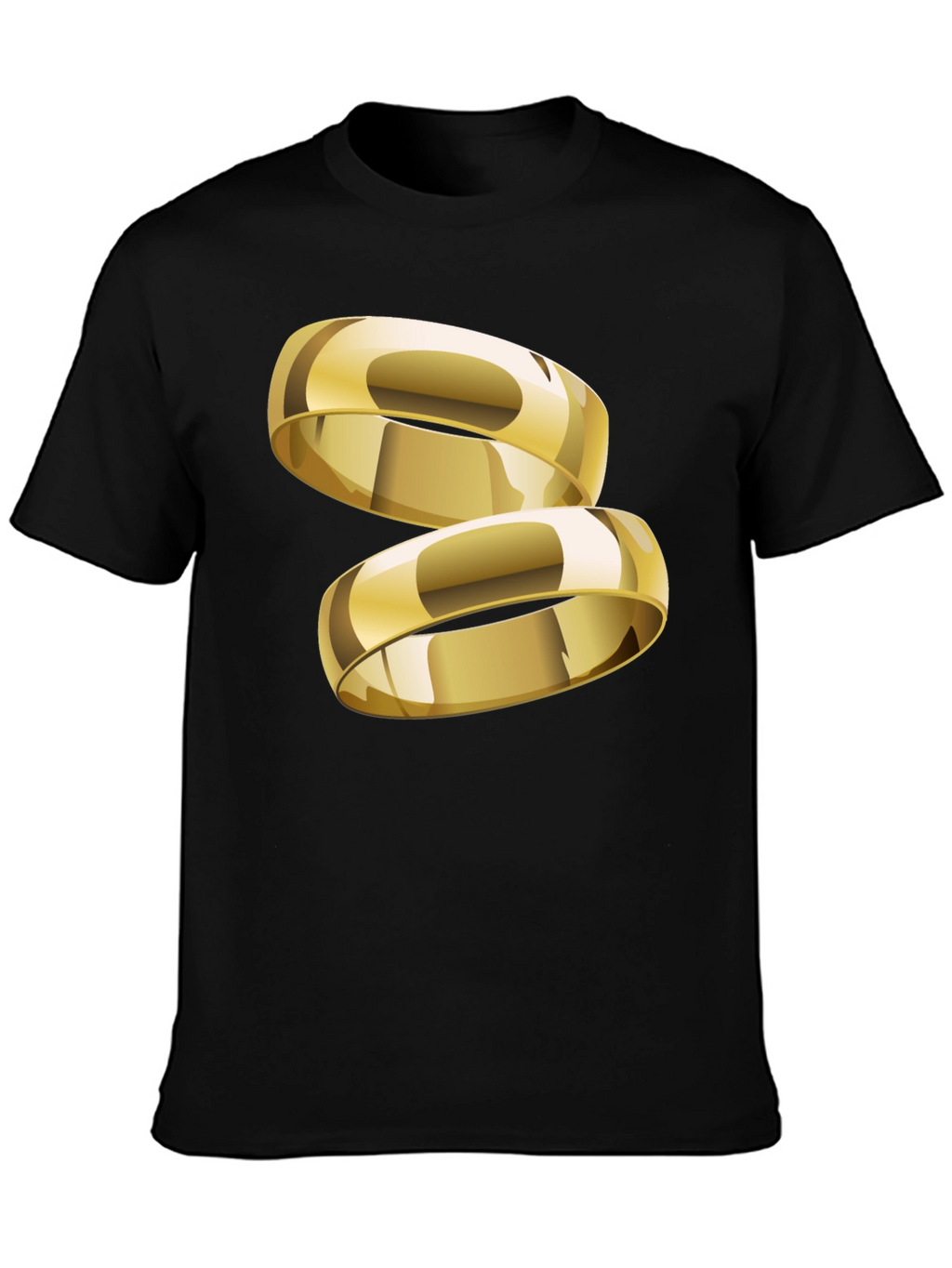 Gold Ring Graphic T-Shirt - Stylish & Modern