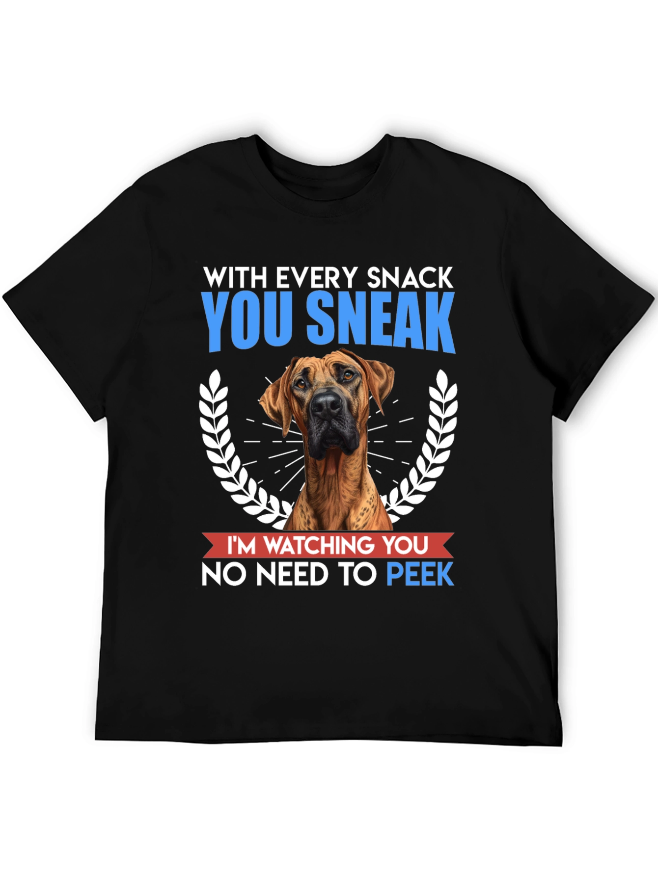 Dog Snack Watcher Graphic T-Shirt - Funny Pet Lover Tee