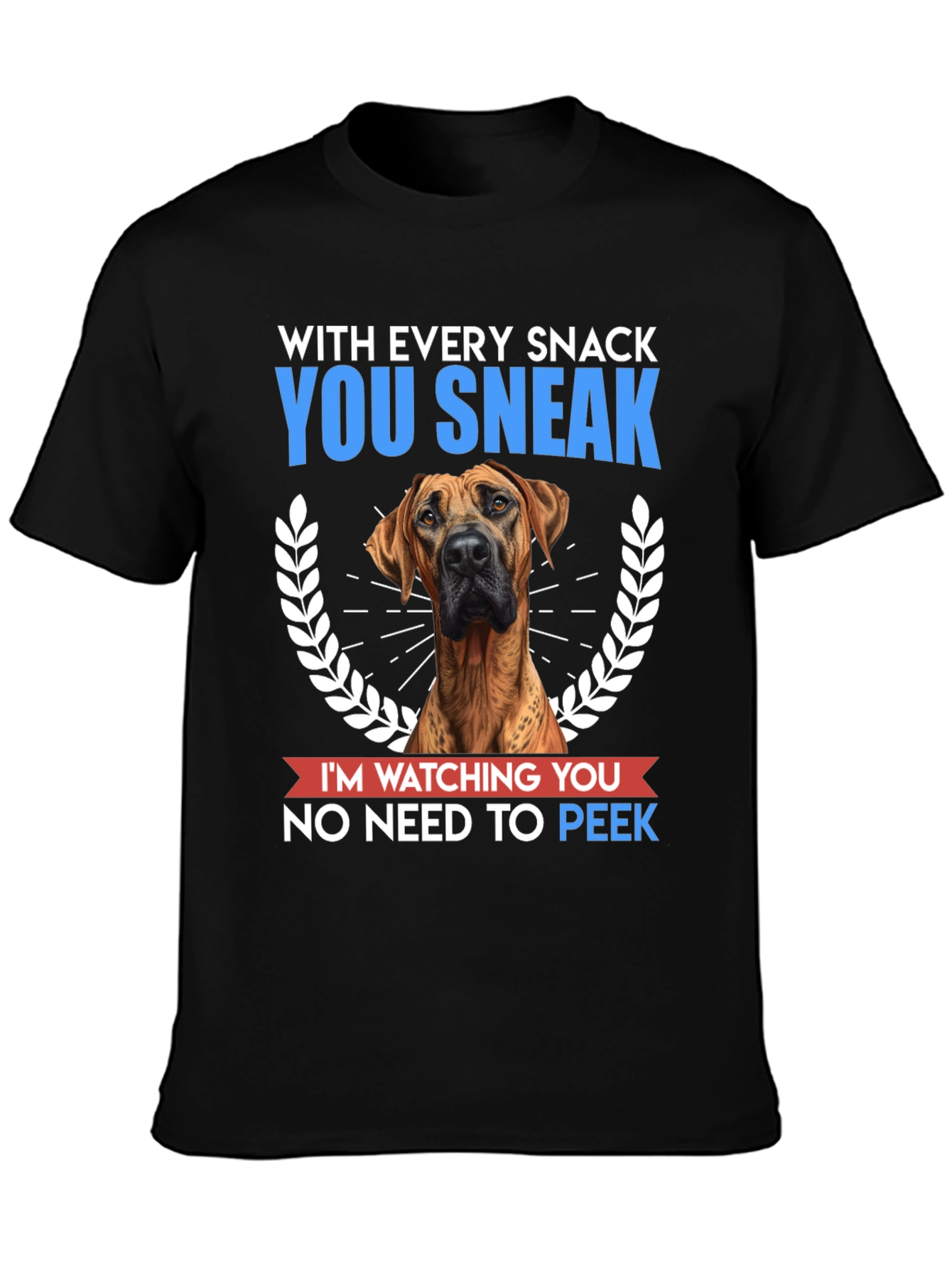 Dog Snack Watcher Graphic T-Shirt - Funny Pet Lover Tee
