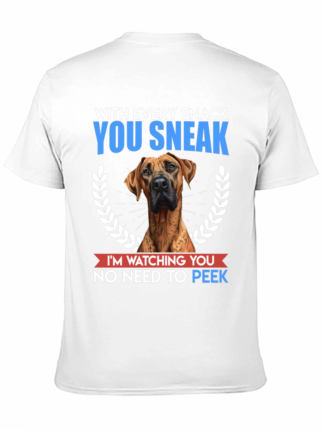 Dog Snack Watcher Graphic T-Shirt - Funny Pet Lover Tee