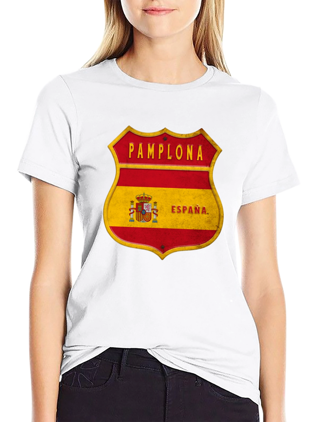 Pamplona Espana Shield T-Shirt