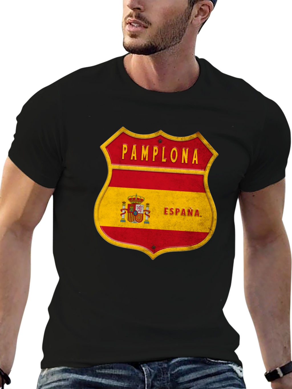 Pamplona Espana Shield T-Shirt