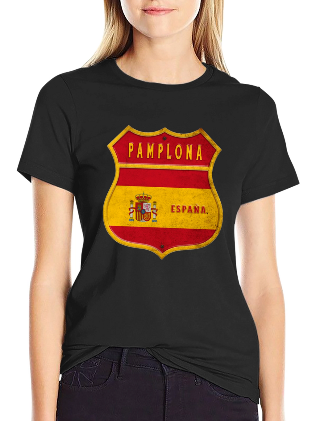 Pamplona Espana Shield T-Shirt