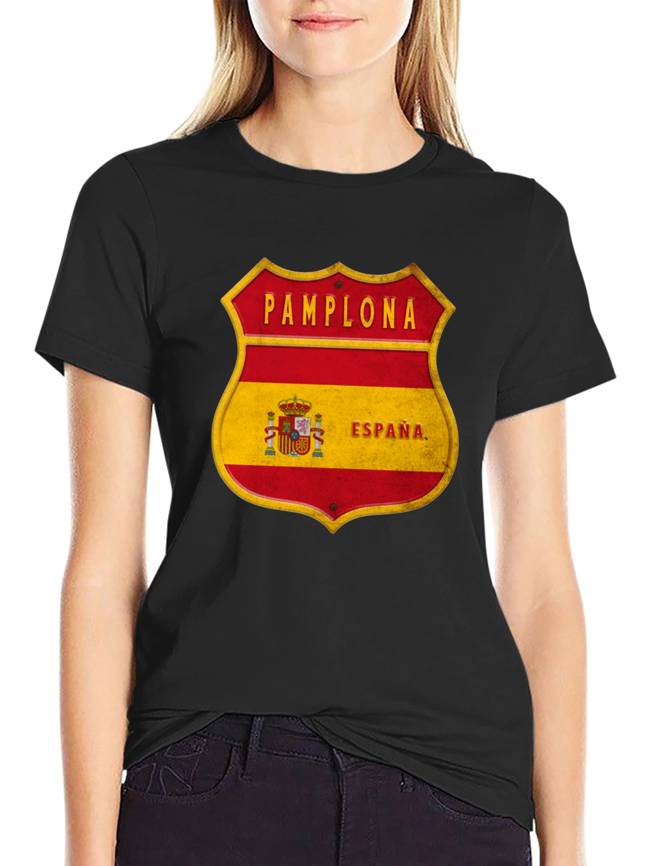 Pamplona Espana Shield T-Shirt
