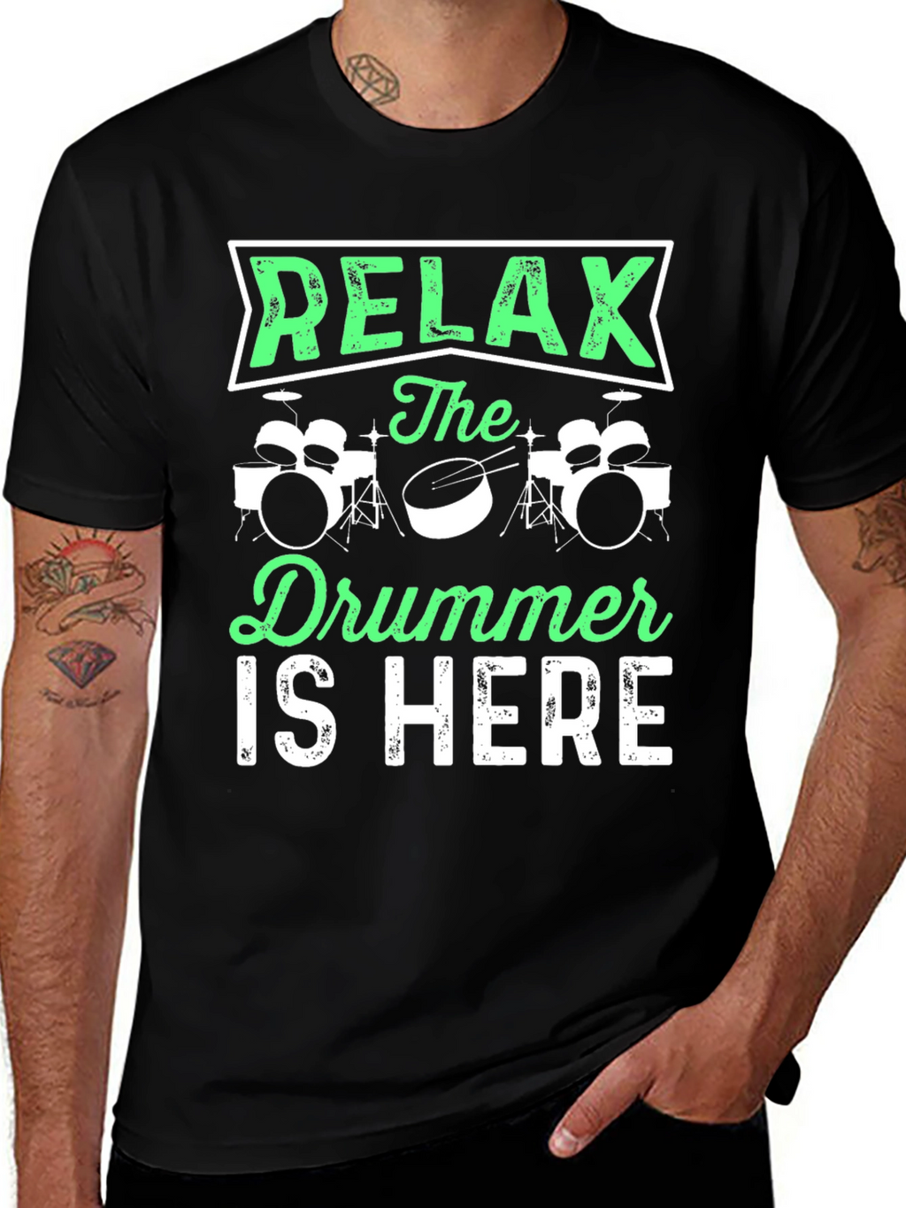 Relax the Drummer is Here T-Shirt