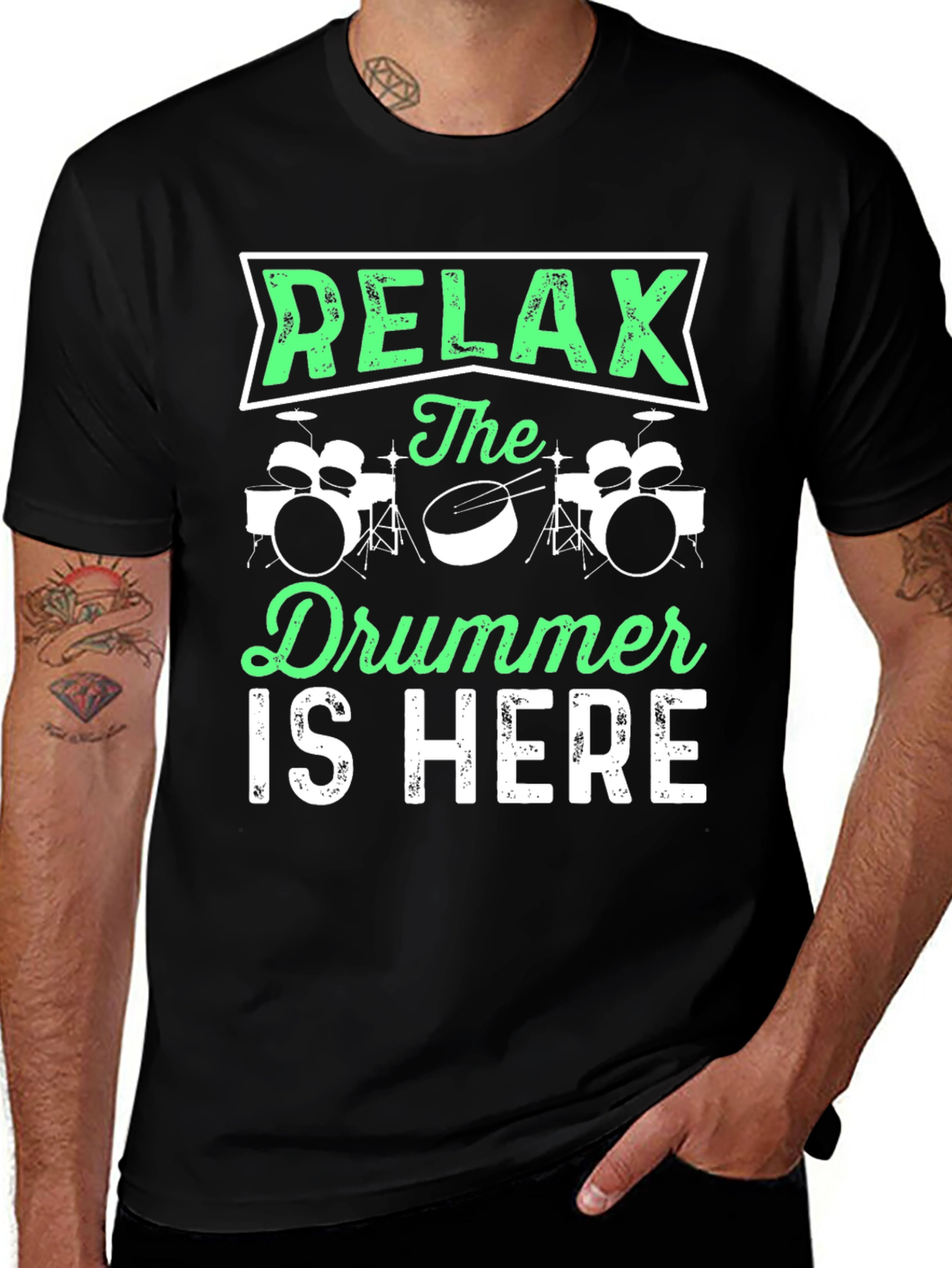 Relax the Drummer is Here T-Shirt