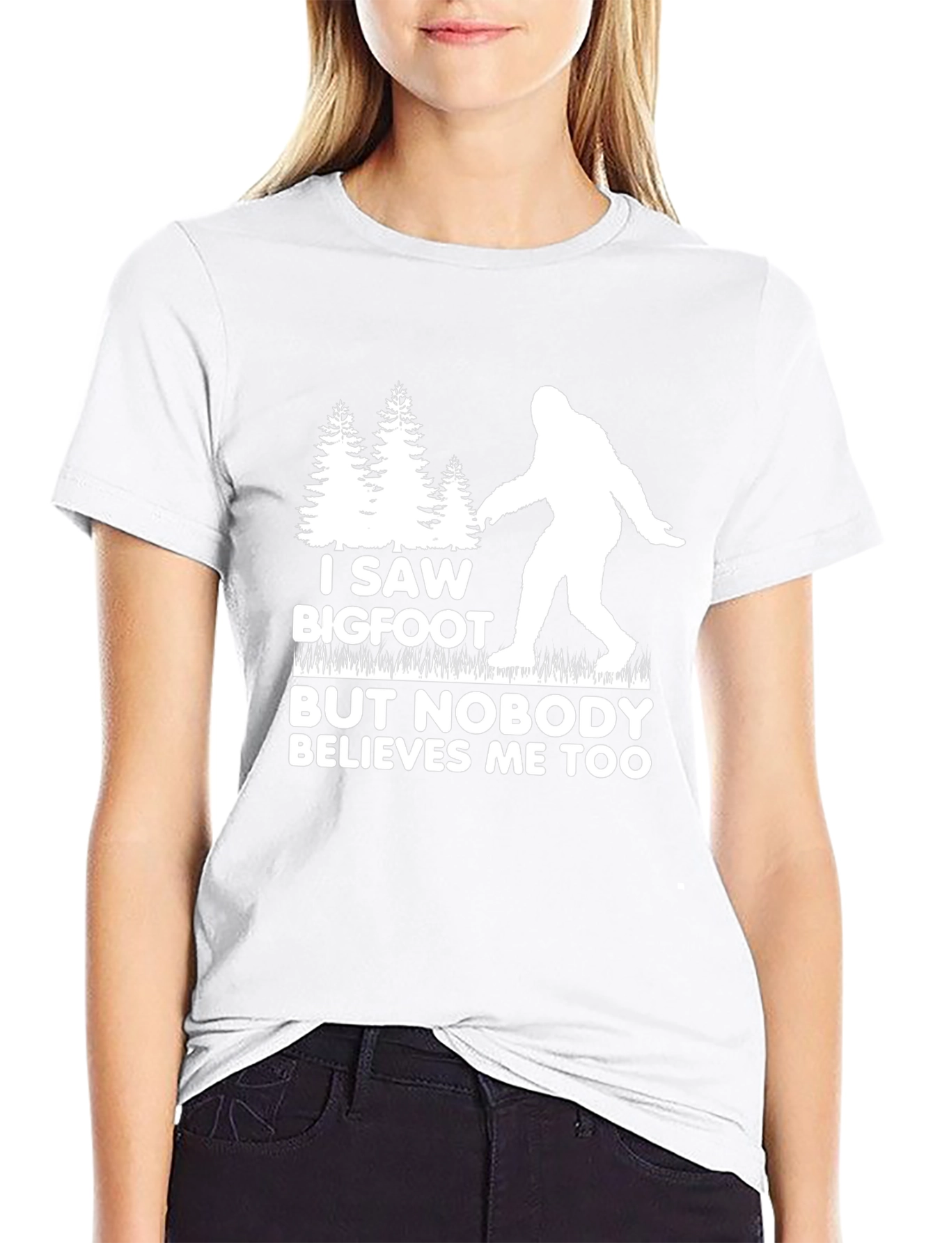 I Saw Bigfoot T-Shirt - Funny Cryptid Tee