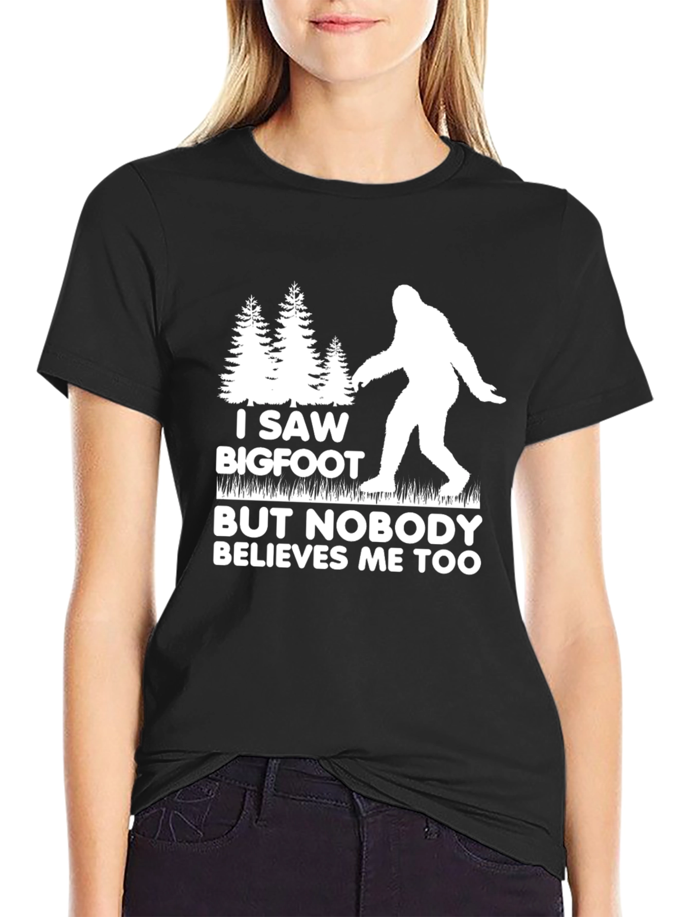 I Saw Bigfoot T-Shirt - Funny Cryptid Tee
